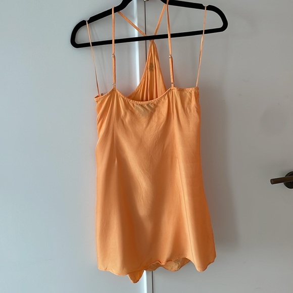 J. Crew Orange Embellished Halter Mini Dress - Picture 3 of 3